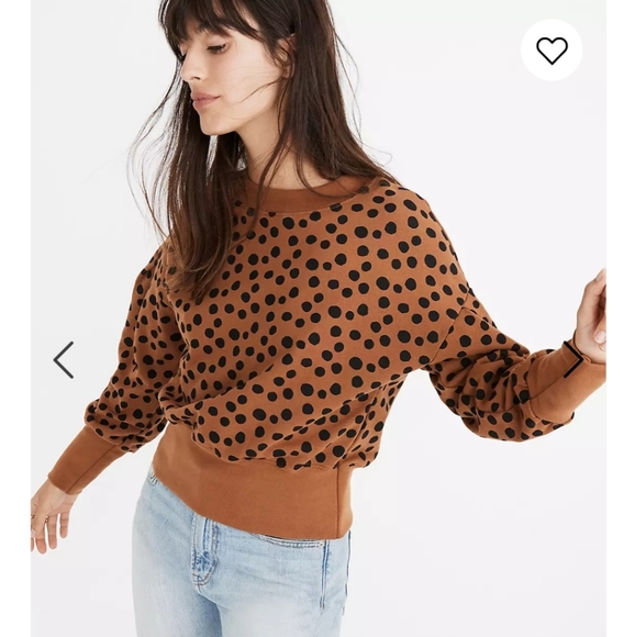 madewell leopard sweatshirt
